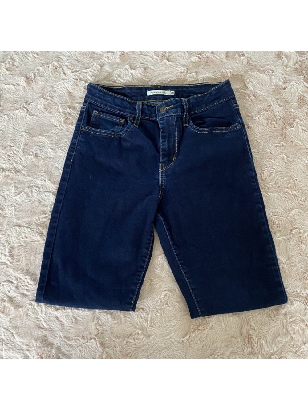 Levi's 721 Women's 28x30 Blue Jeans High-Rise Skinny Dark Wash 28 X 30
